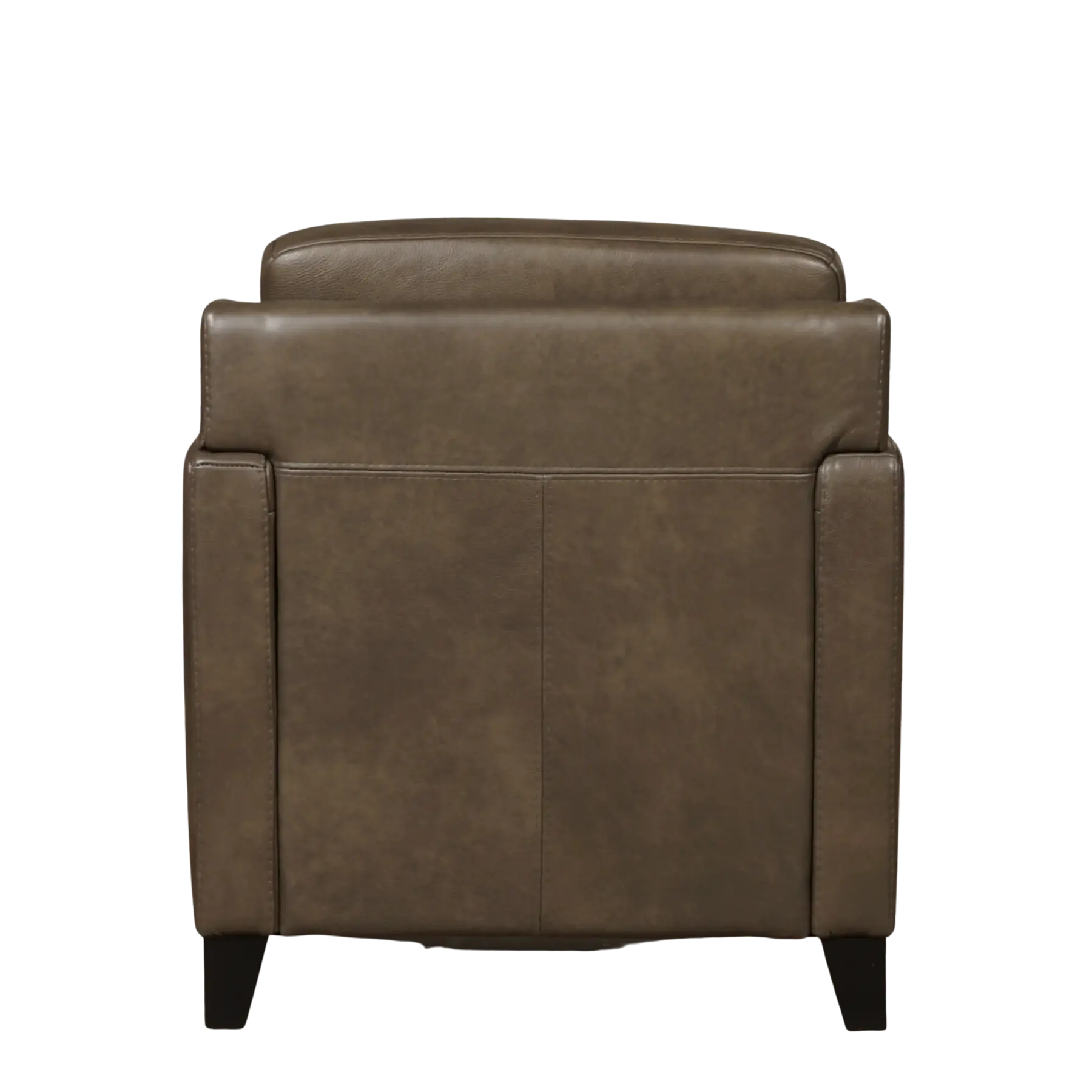 afbeelding van Leren fauteuil Smart - Granada Ash (grijs/bruin) - Poten hout bruin
