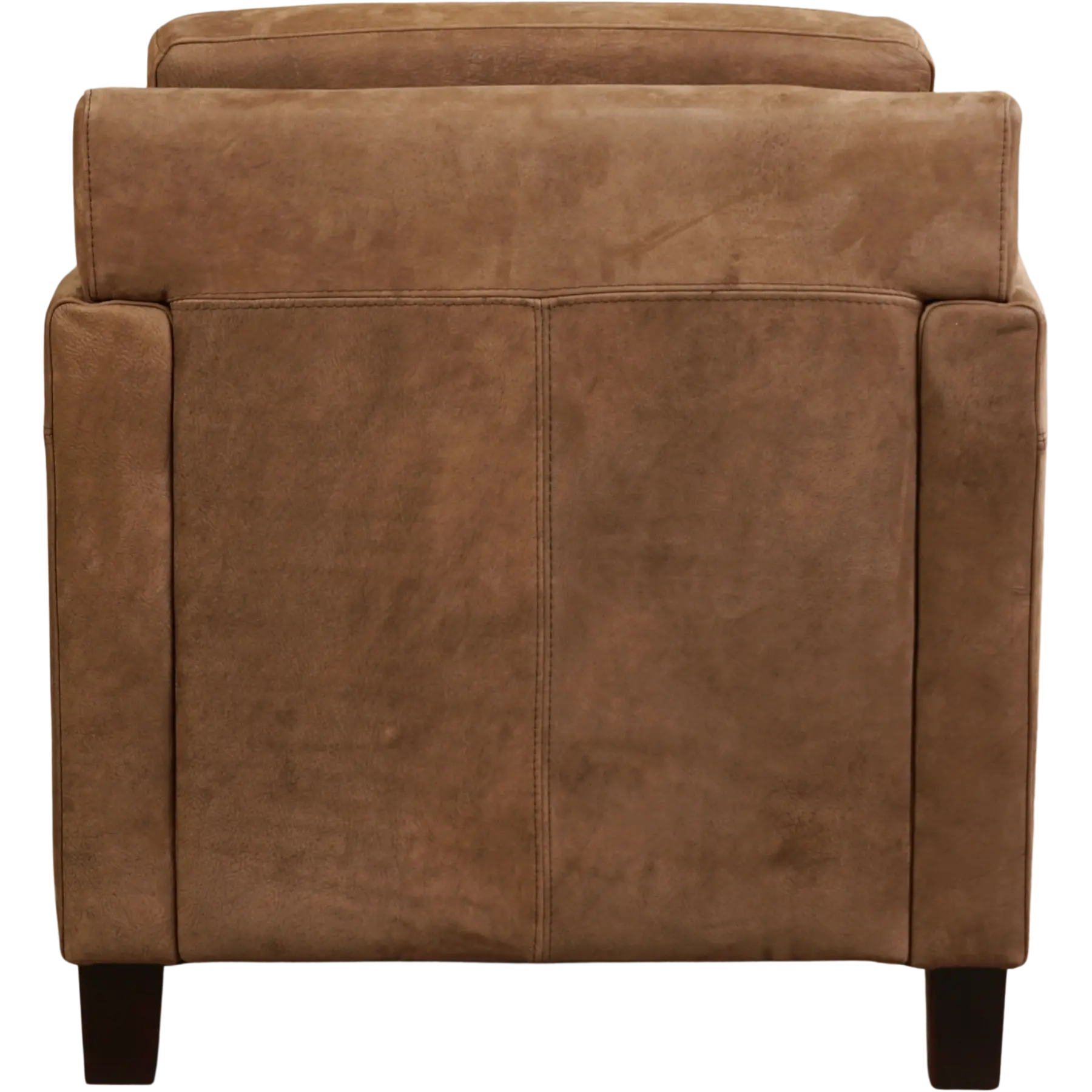 afbeelding van Leren fauteuil Smart - Kenia Brown (bruin) - Poten hout bruin