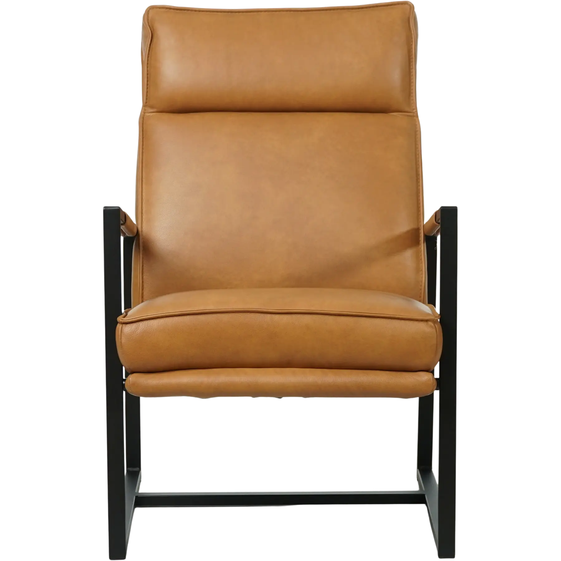 afbeelding van Leren fauteuil Square - Granada Sahara (cognac)