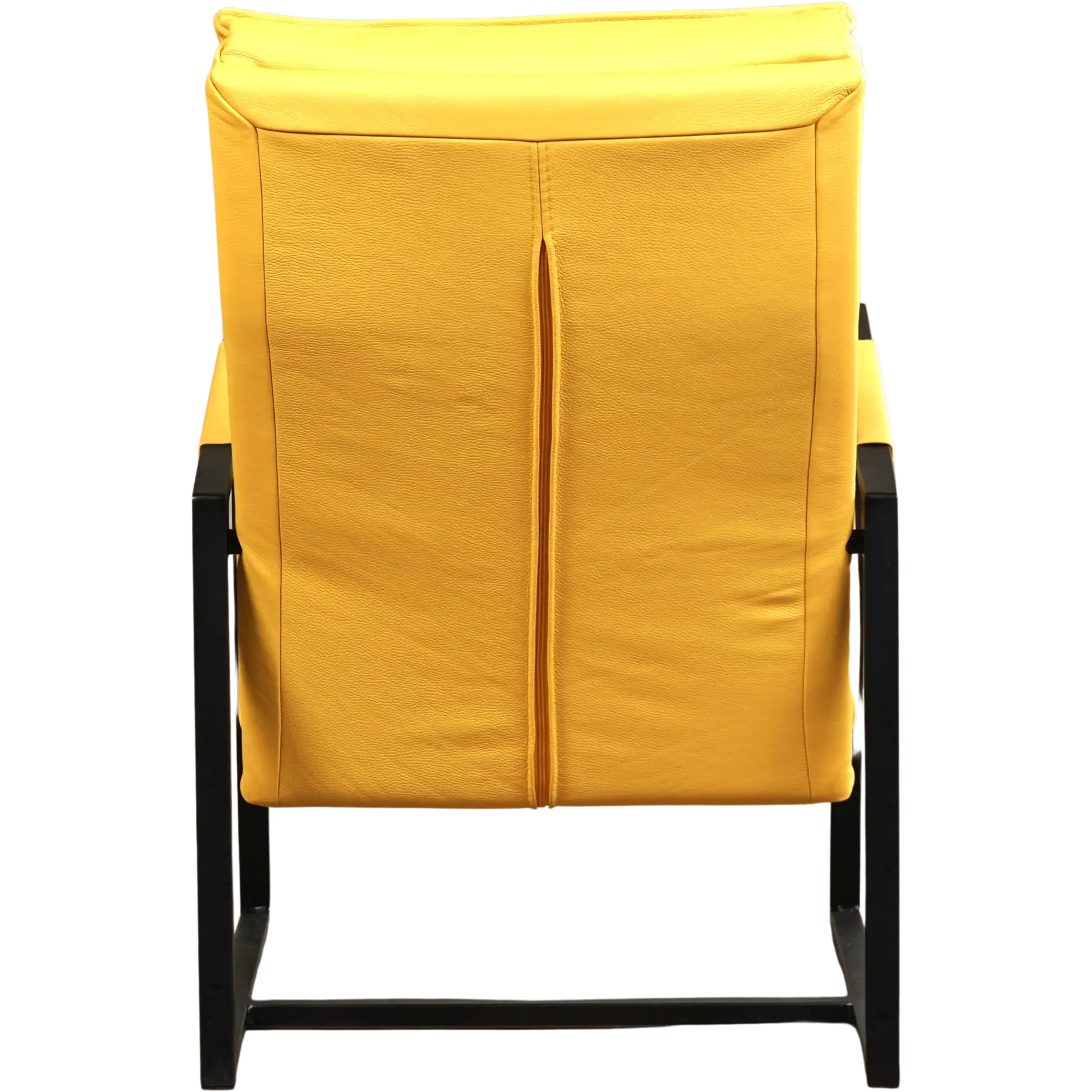 afbeelding van Leren fauteuil Square - Toledo Giallo (geel)