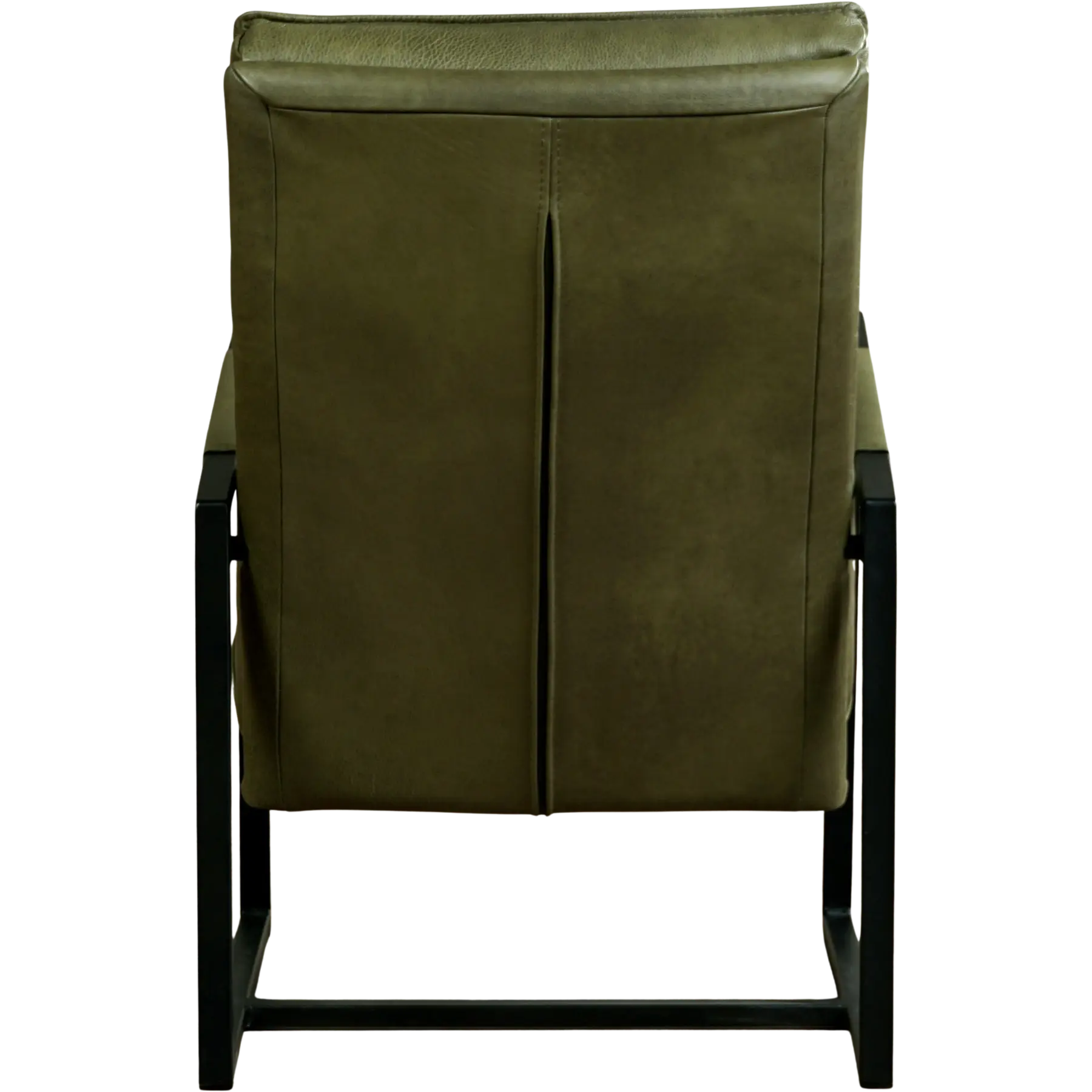 afbeelding van Leren fauteuil Square - Vintage Olive (olijf/groen)