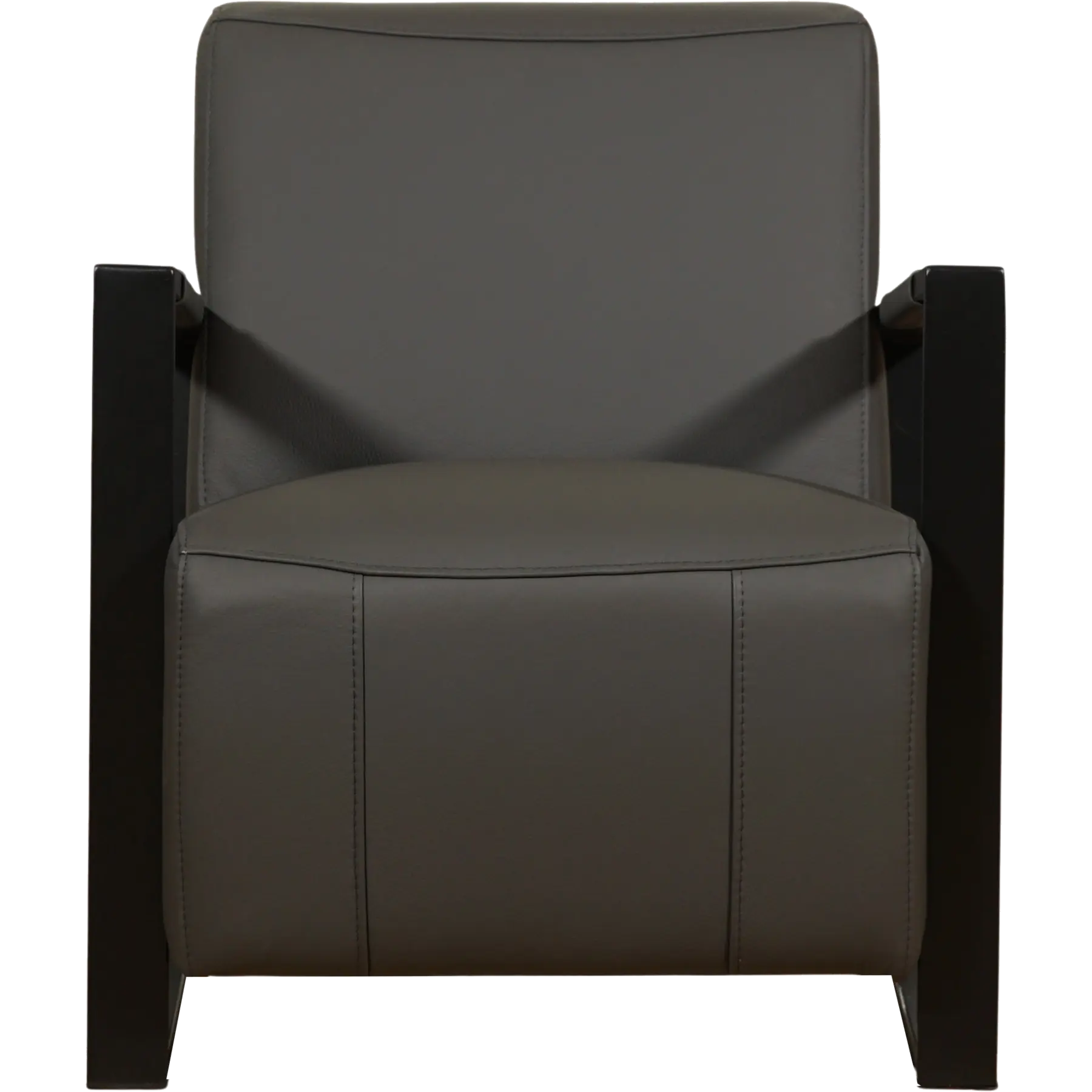 afbeelding van Leren fauteuil Touch - Toledo Antracite (donkergrijs)