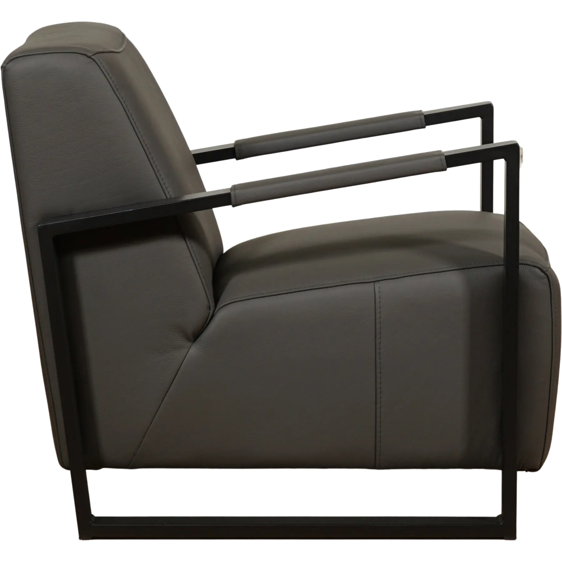 afbeelding van Leren fauteuil Touch - Toledo Antracite (donkergrijs)