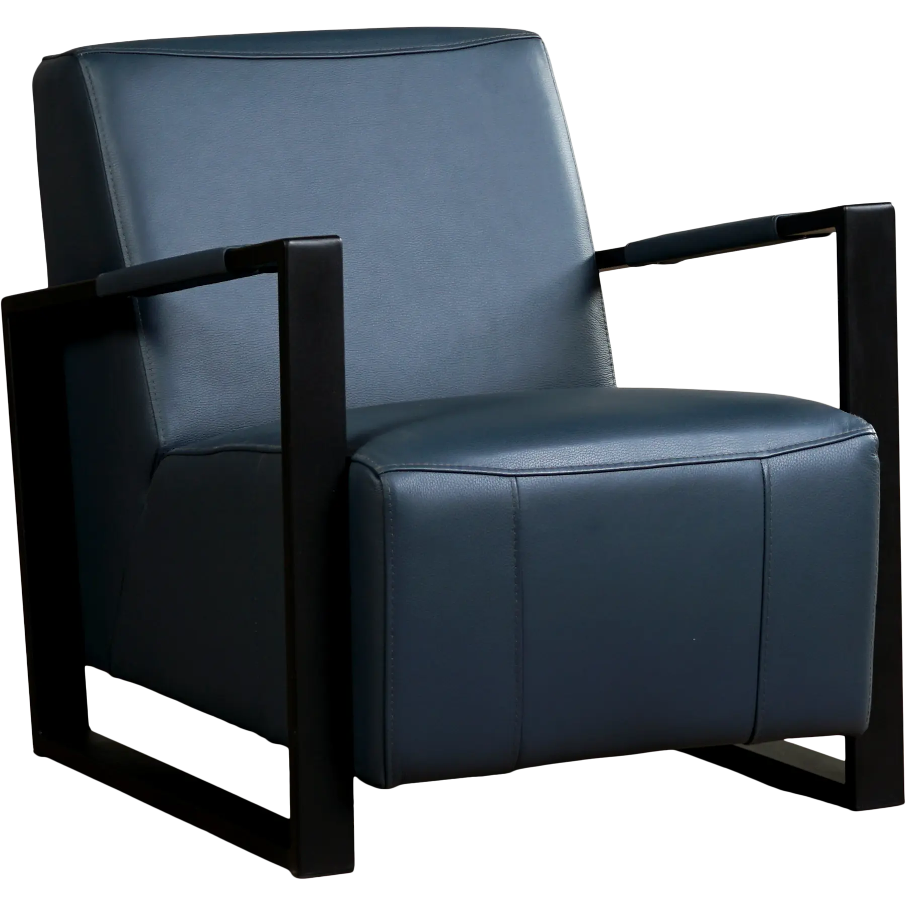 afbeelding van Leren fauteuil Touch - Toledo Marine (blauw)