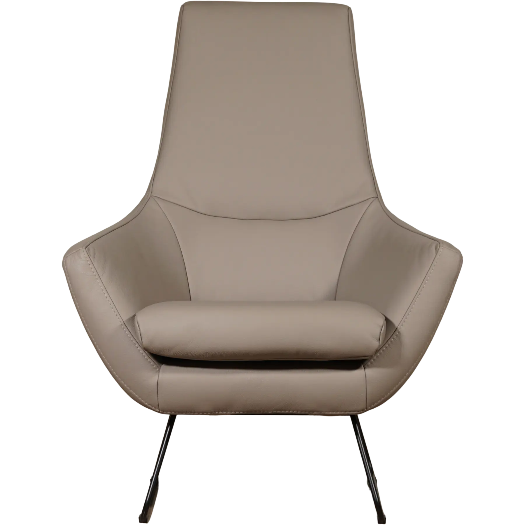 afbeelding van Leren fauteuil Trust - Toledo Khaki (taupe/bruin)