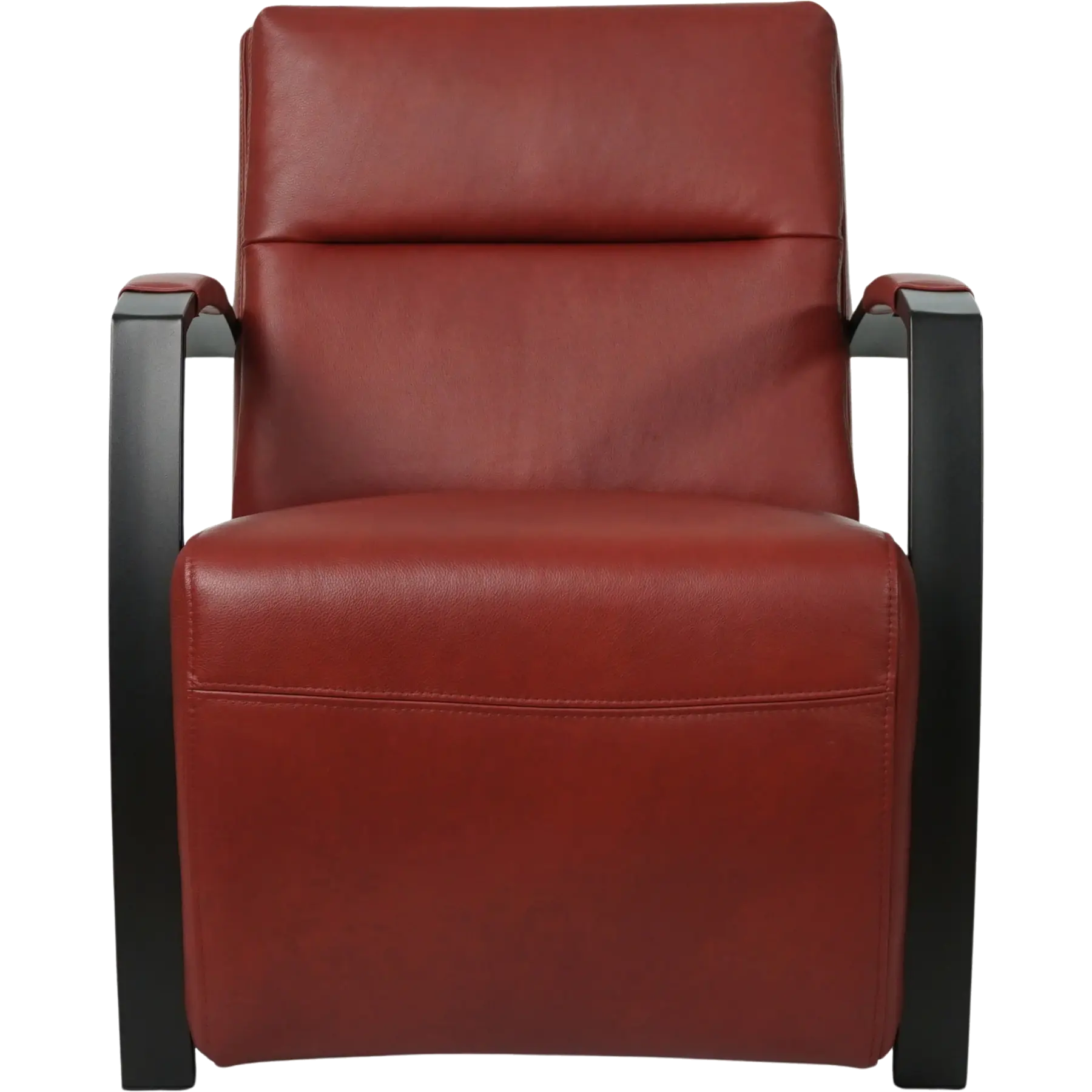 afbeelding van Set van 2 Leren fauteuils Arrival - Granada Rouge (rood)