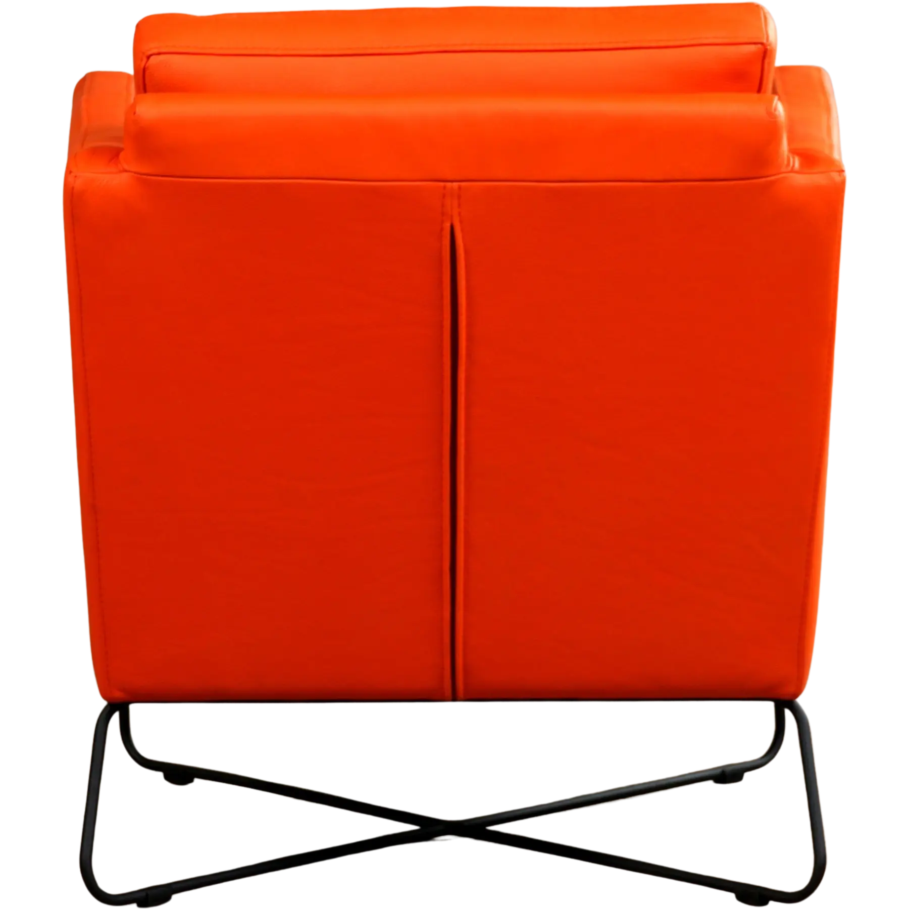 afbeelding van Set van 2 Leren fauteuils Crossover - Toledo Orange (oranje)