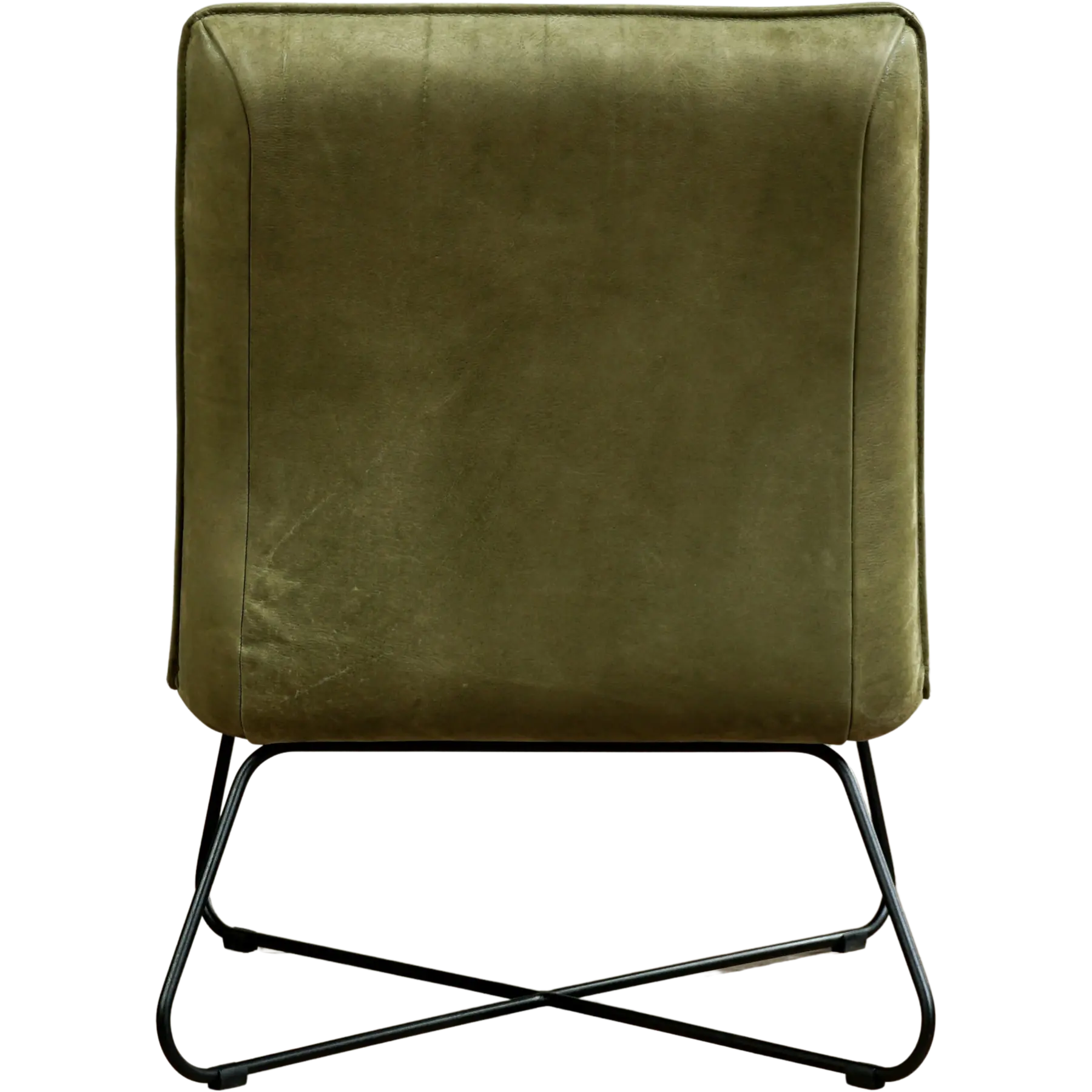 afbeelding van Set van 2 Leren fauteuils Less - Kenia Olive (olijf)