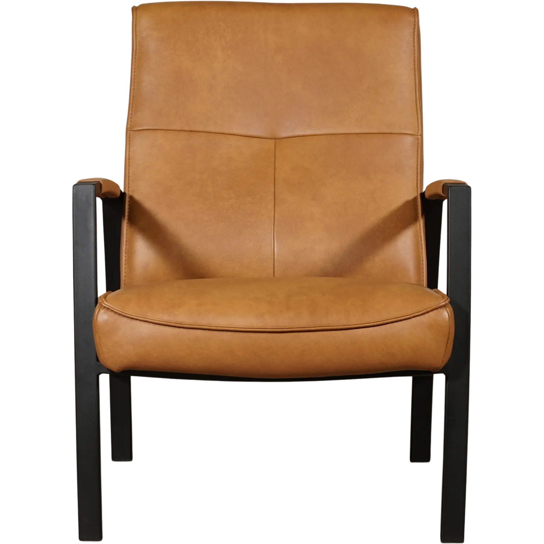 afbeelding van Set van 2 Leren fauteuils Level - Granada Sahara (cognac)