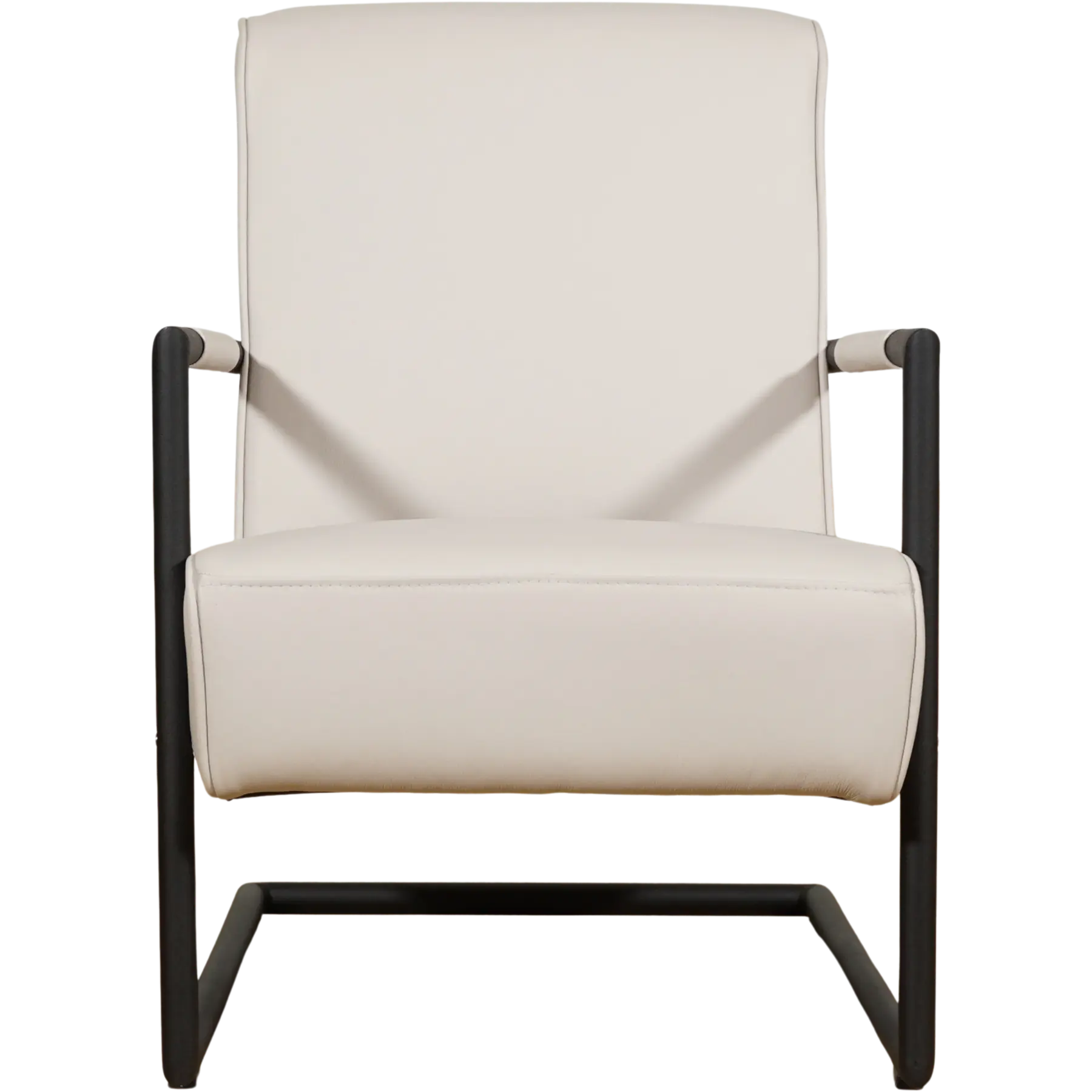 afbeelding van Set van 2 Leren fauteuils Lodge - Toledo Misty (crème)