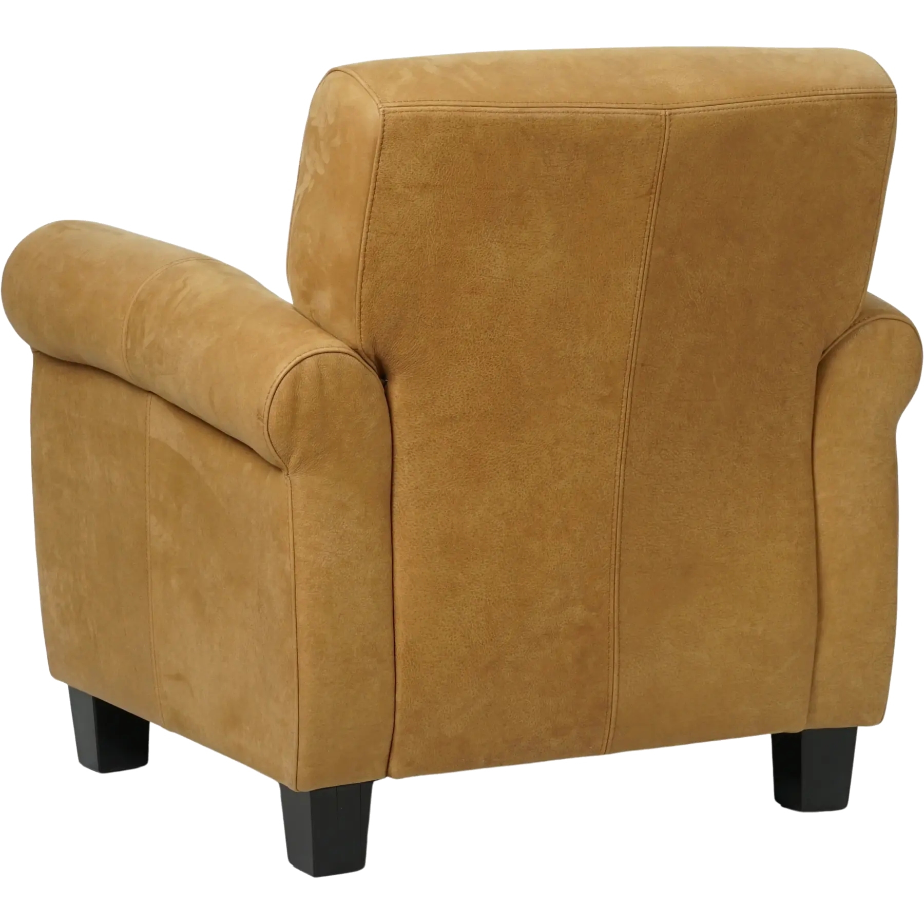 afbeelding van Set van 2 Leren fauteuils Perfection - Kenia Walnut (cognac) - Poten hout zwart
