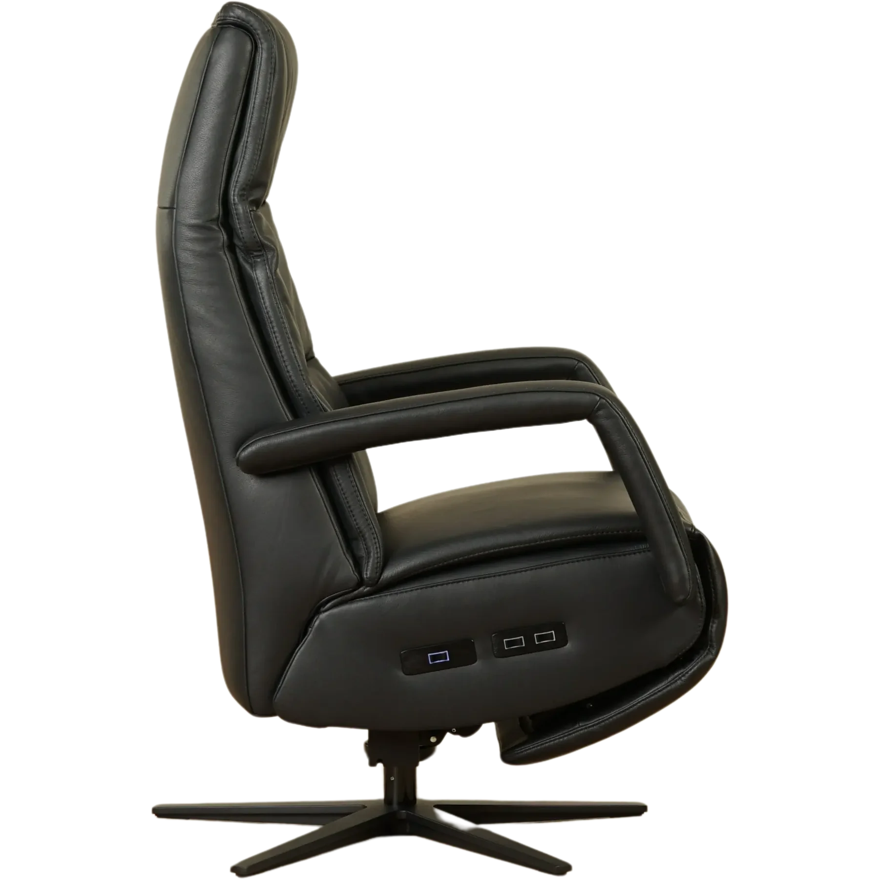 afbeelding van Leren relaxfauteuil met hartbalans Calm