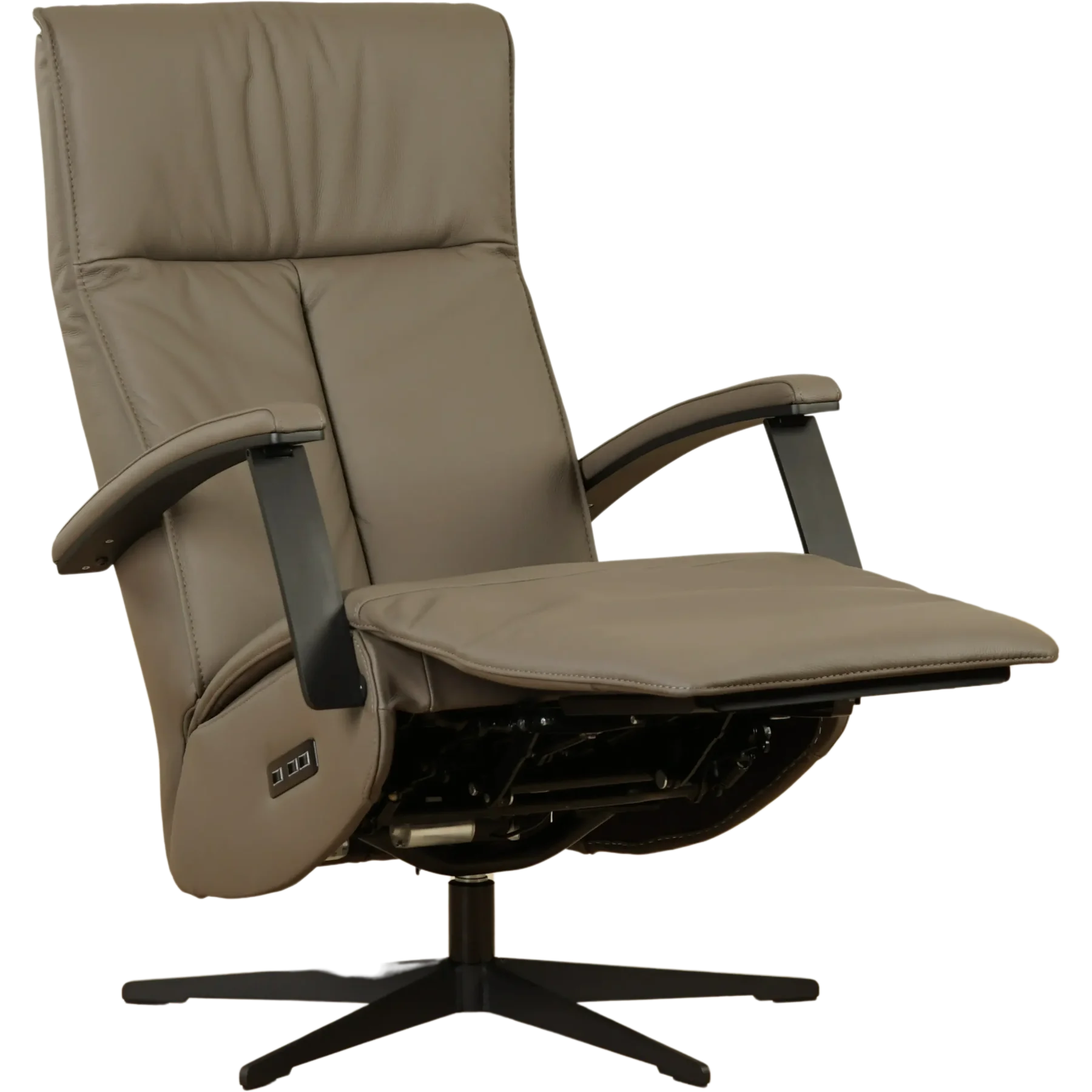 afbeelding van Leren relaxfauteuil met hartbalans Pure