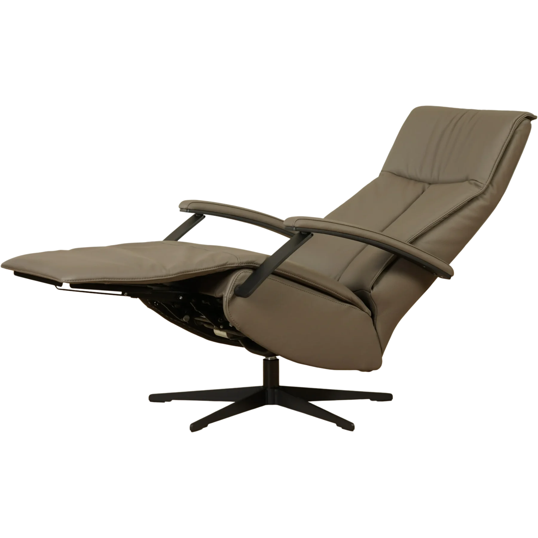 afbeelding van Leren sta-op-stoel Pure - Toledo Moss (bruin/groen) - large - stervoet zwart (slank)