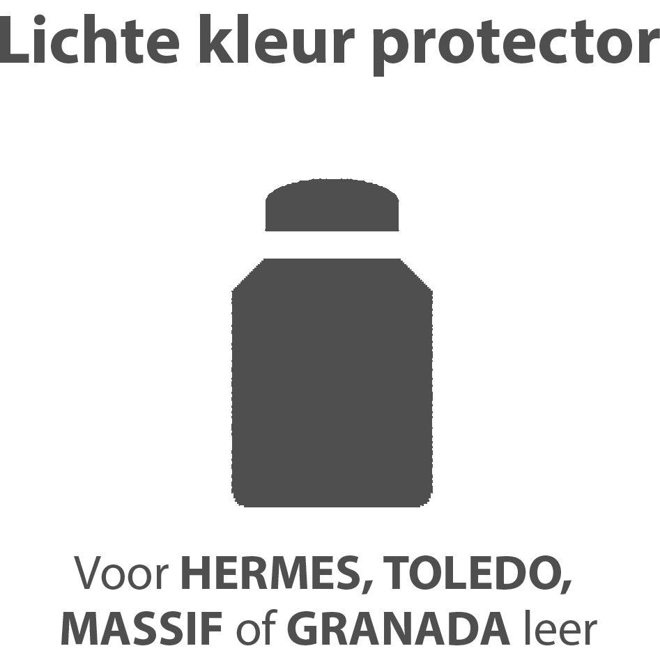 afbeelding van Lichte kleur protector - Afgedekt leer