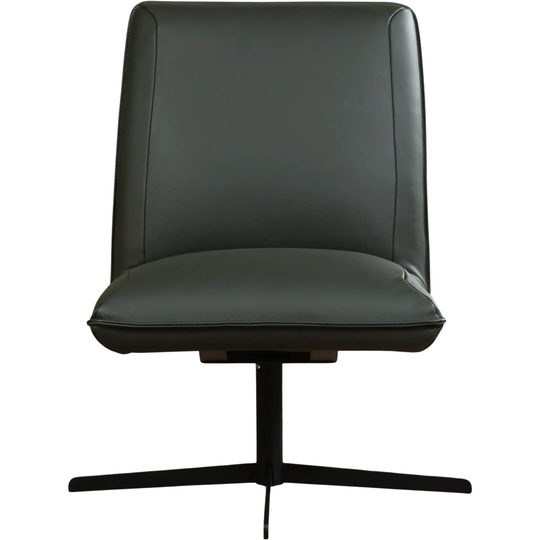 afbeelding van Groene Leren draaifauteuil Loyal - Toledo Leer Verde (donkergroen)
