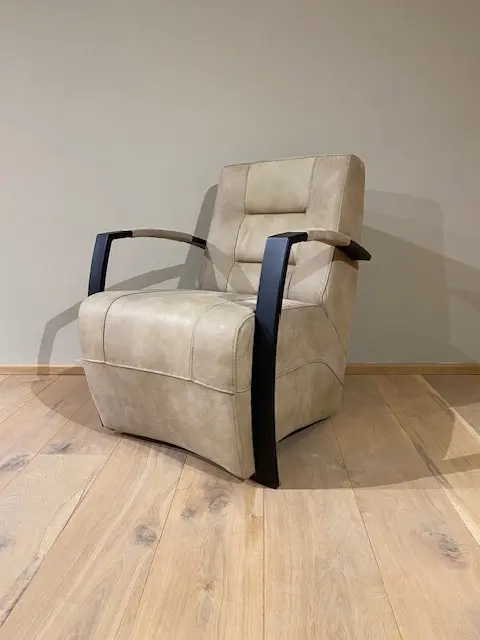 afbeelding van Leren fauteuil Magnificent, Kenia Taupe (taupe/bruin) - Outlet