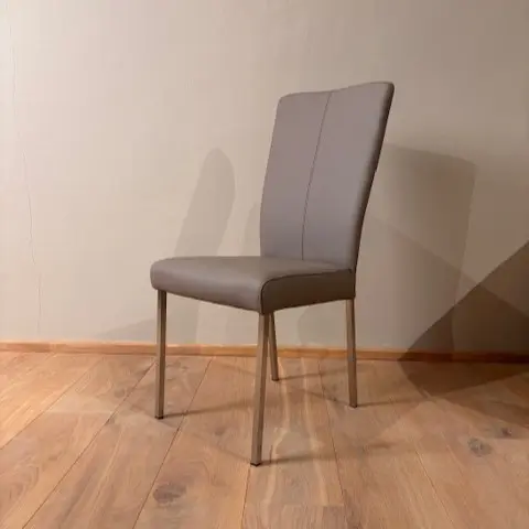 afbeelding van Leren eetkamerstoel Daily - Toledo Khaki