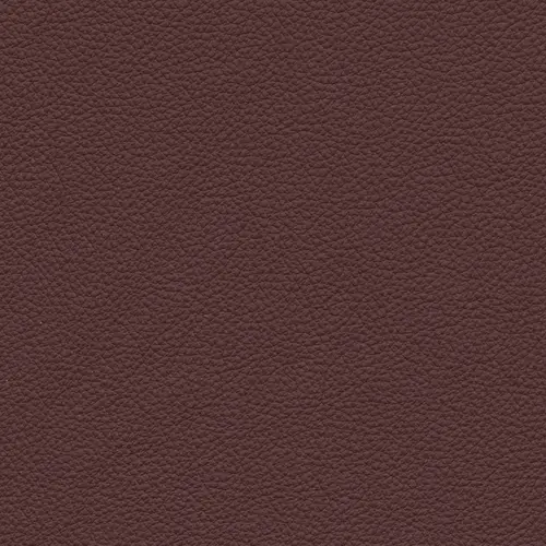 afbeelding van Leren eetkamerstoel Solid met armleuning - Hermes Bordo (donkerrood) - Poten staal rond zwart