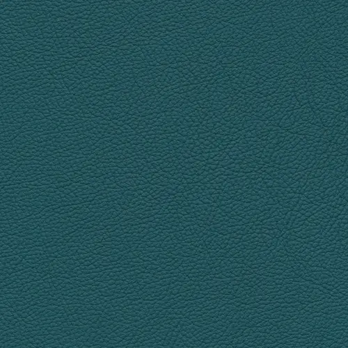 afbeelding van Leren barkruk Revolt laag - Hermes Turquoise (blauw) - Poten staal vierkant zwart