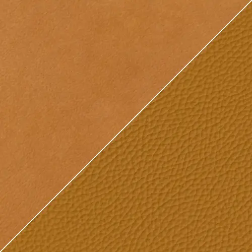 afbeelding van Leren draaifauteuil Pulse Duo - Kenia Cognac en Toledo Leem - Stervoet zwart