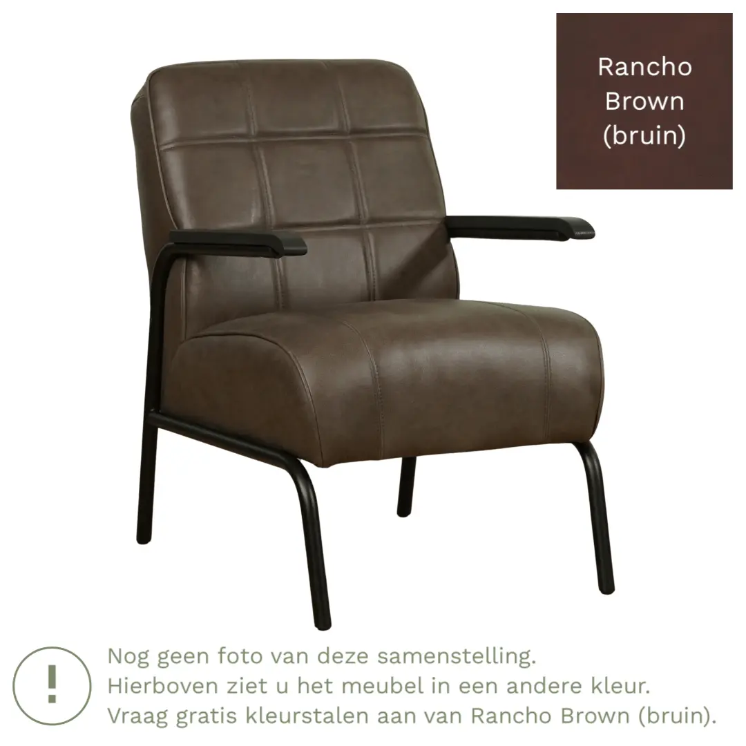 afbeelding van Leren fauteuil Ahead - Rancho Brown (bruin)