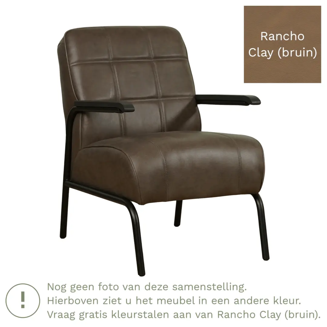 afbeelding van Leren fauteuil Ahead - Rancho Clay (bruin)