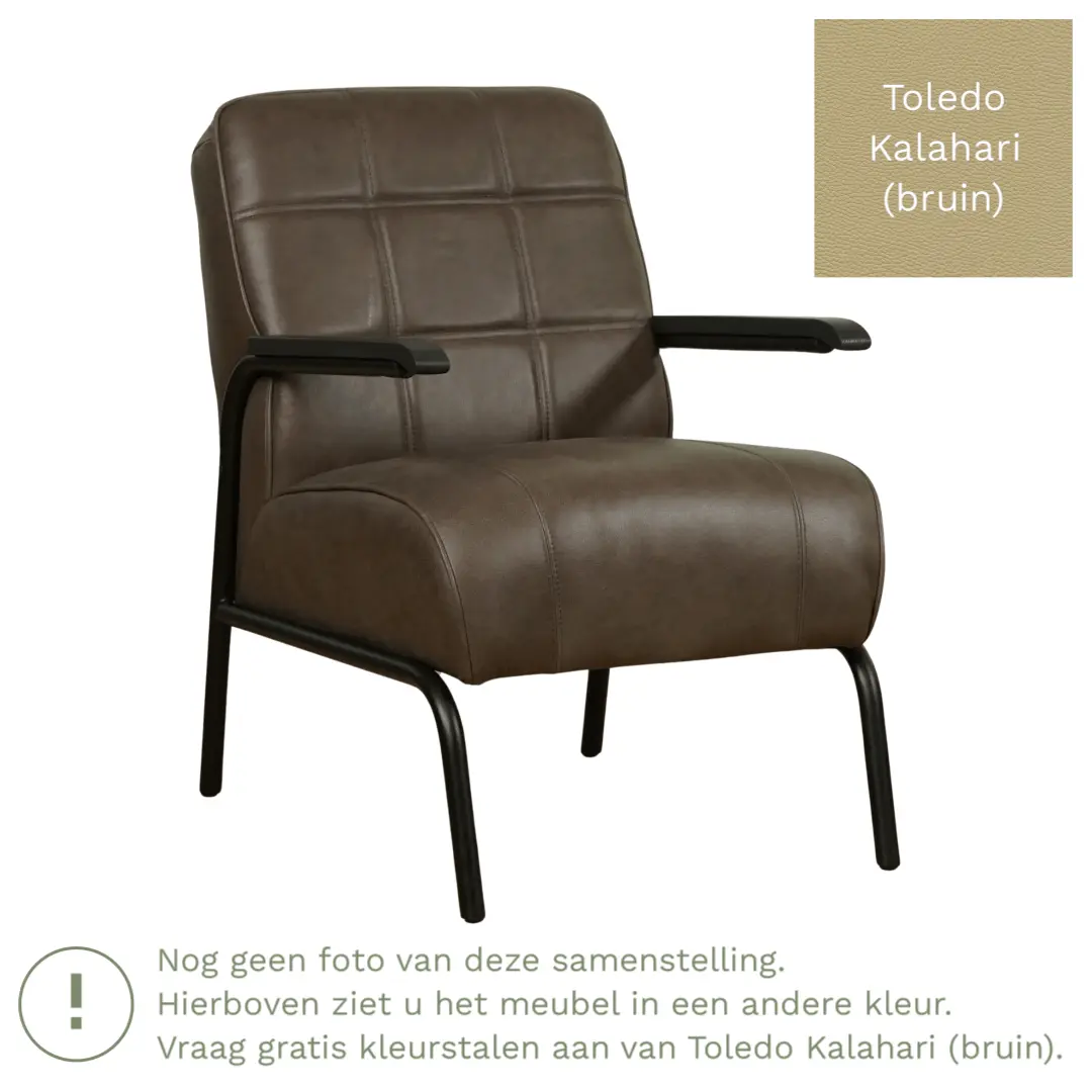 afbeelding van Leren fauteuil Ahead - Toledo Kalahari (bruin)