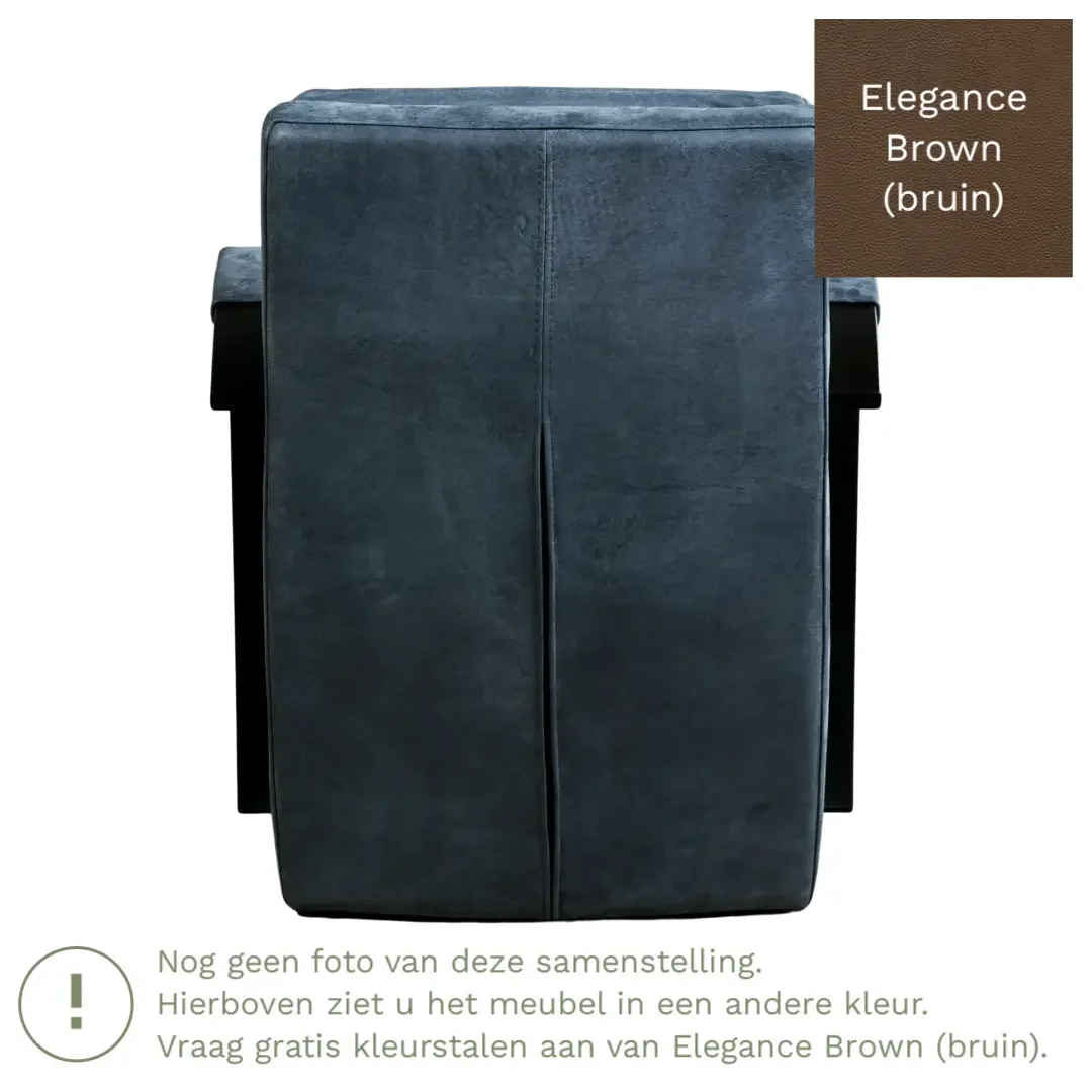 afbeelding van Leren fauteuil Arrival - Elegance Brown (bruin)