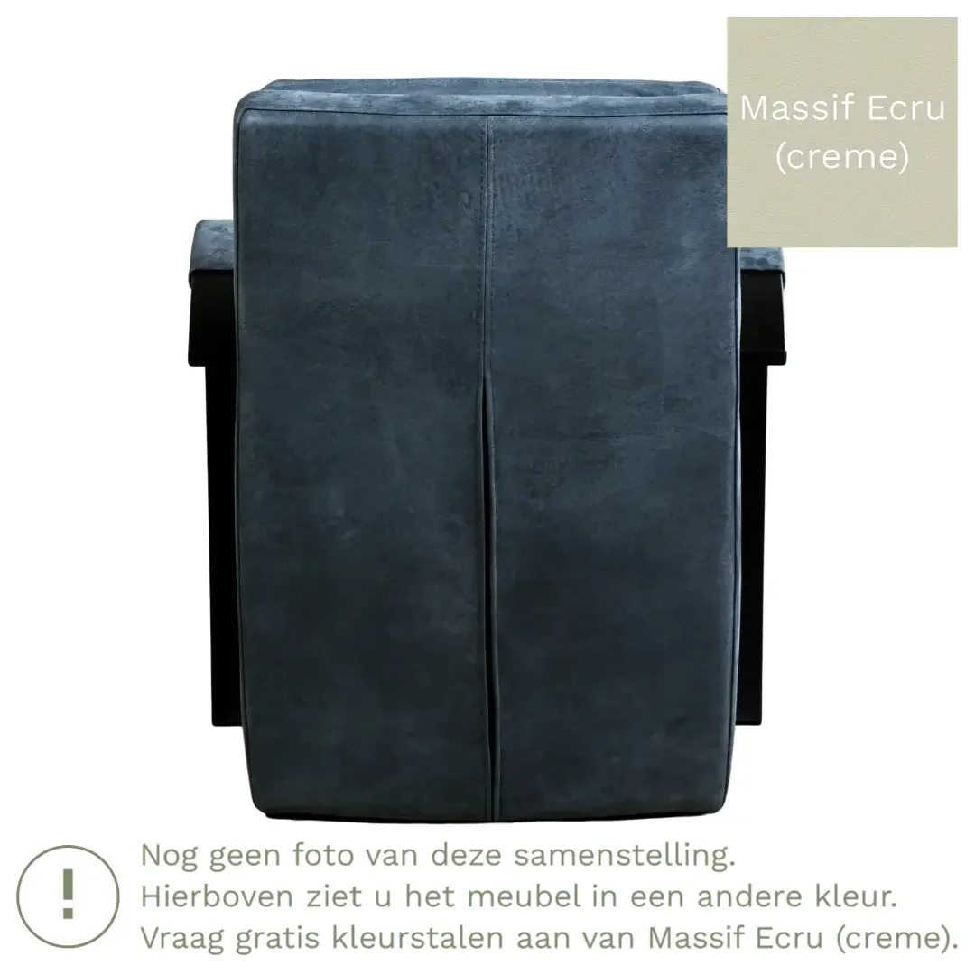 afbeelding van Leren fauteuil Arrival - Massif Ecru (crème)