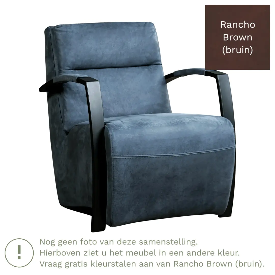 afbeelding van Leren fauteuil Arrival - Rancho Brown (bruin)