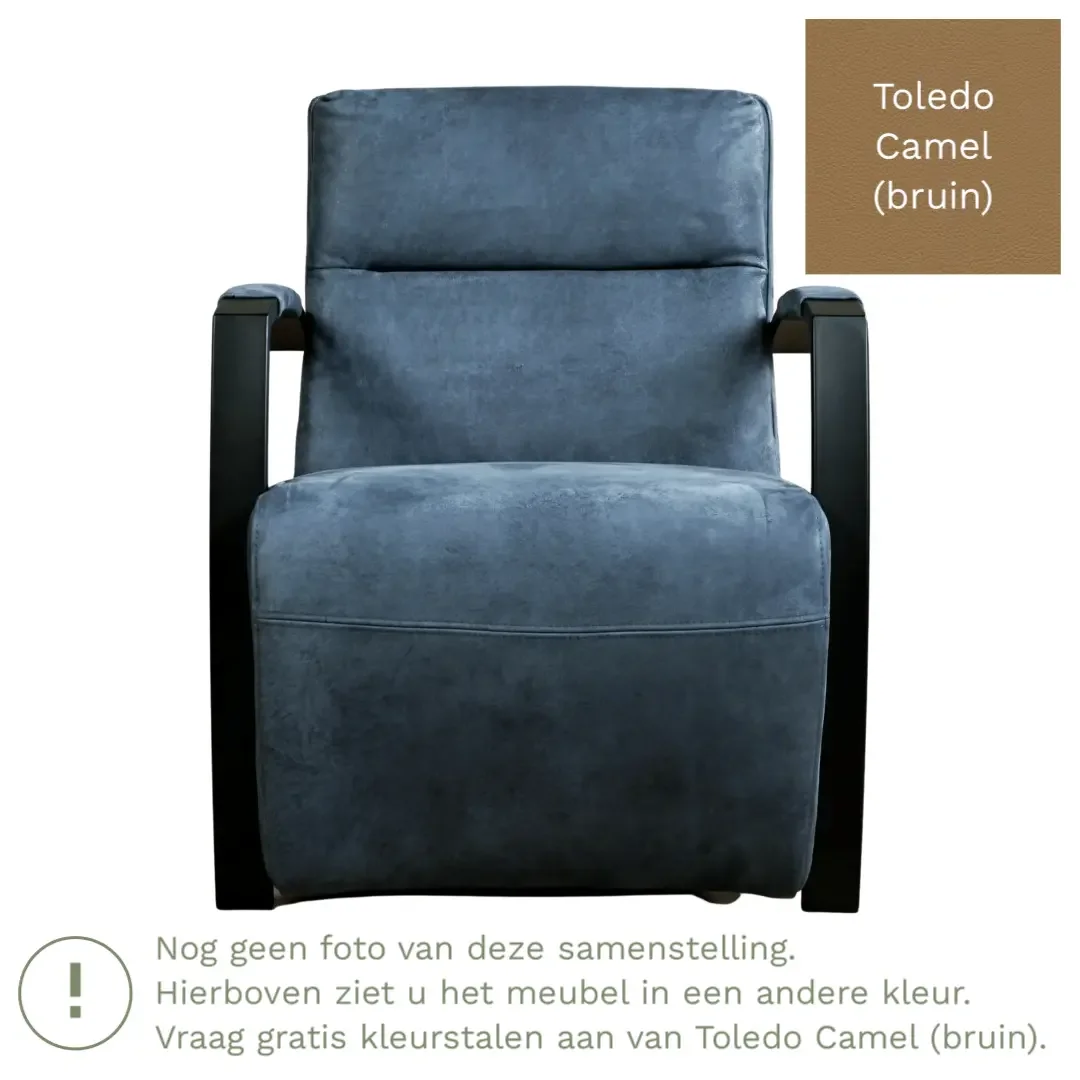 afbeelding van Leren fauteuil Arrival - Toledo Camel (bruin)