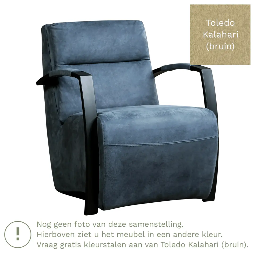 afbeelding van Leren fauteuil Arrival - Toledo Kalahari (bruin)