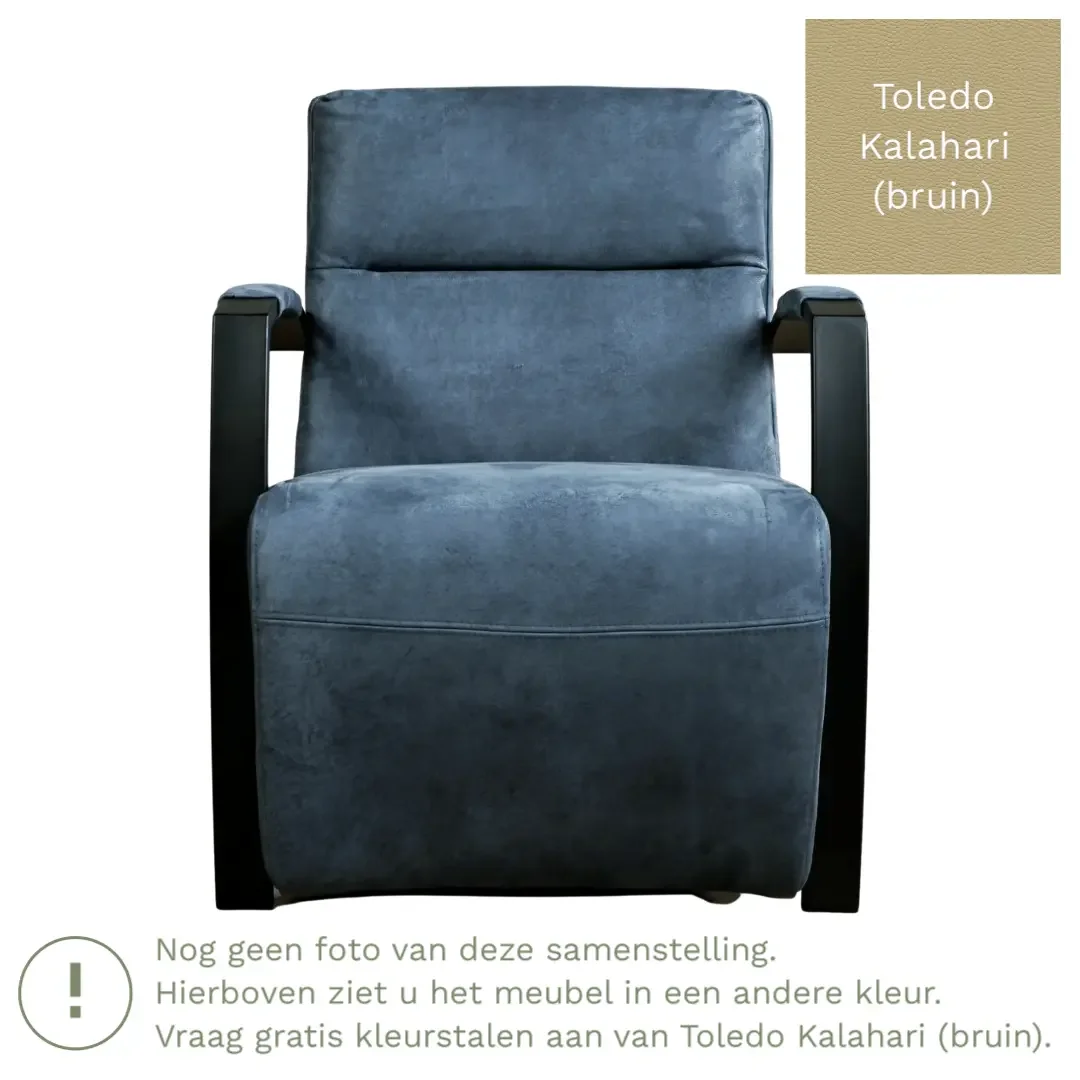 afbeelding van Leren fauteuil Arrival - Toledo Kalahari (bruin)