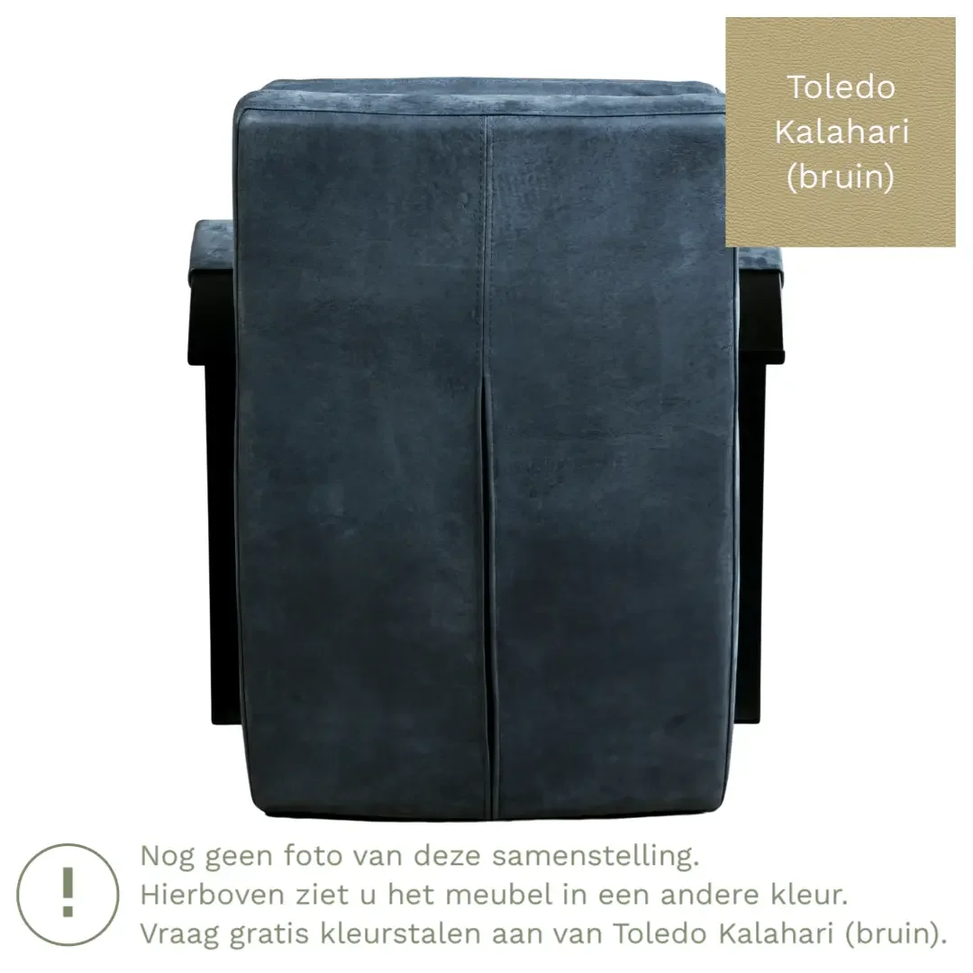 afbeelding van Leren fauteuil Arrival - Toledo Kalahari (bruin)
