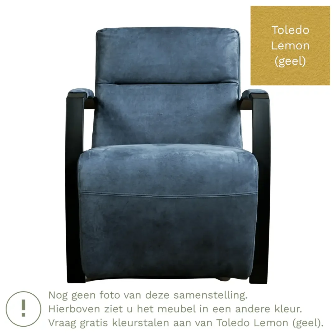 afbeelding van Leren fauteuil Arrival - Toledo Lemon (geel)