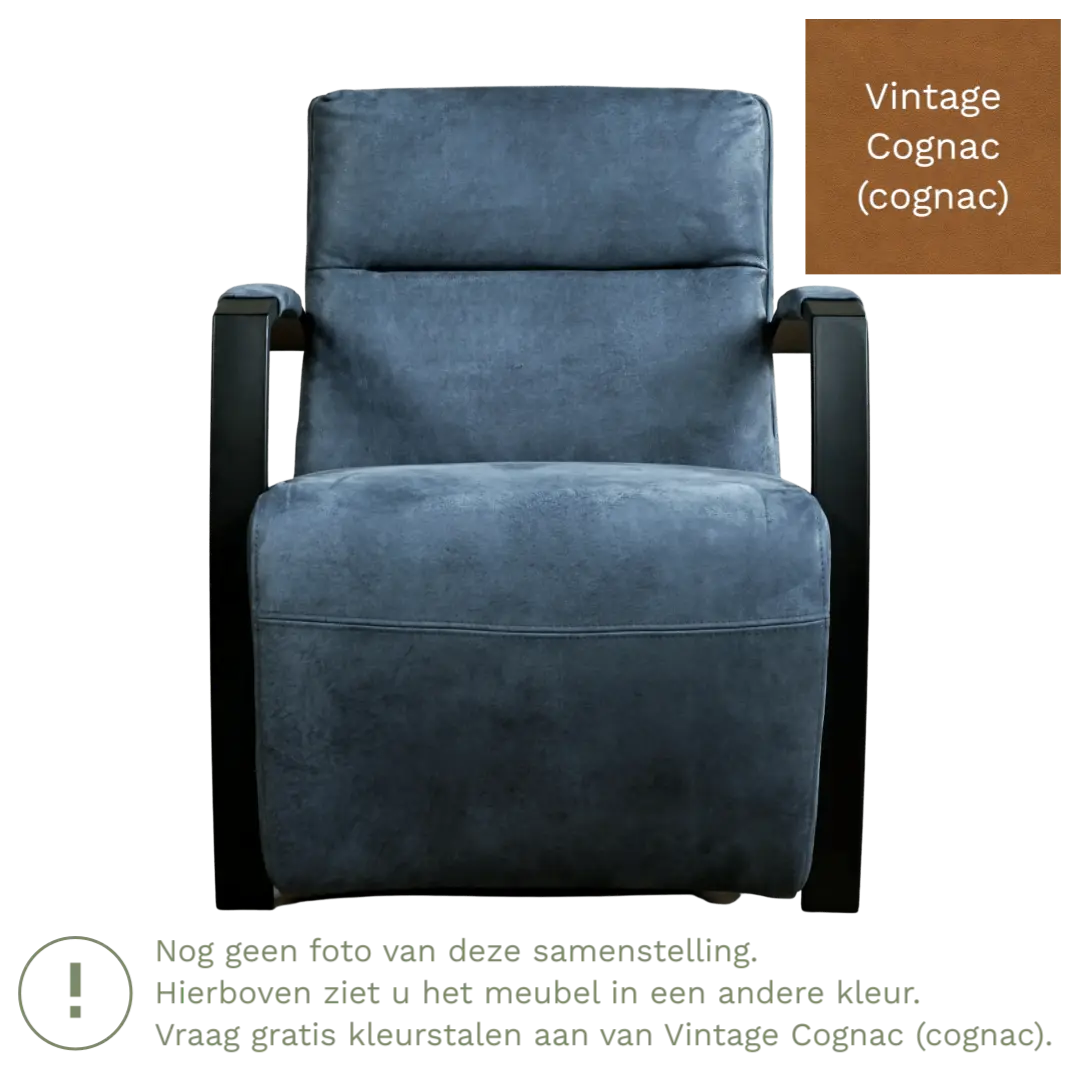 afbeelding van Leren fauteuil Arrival - Vintage Cognac (cognac)
