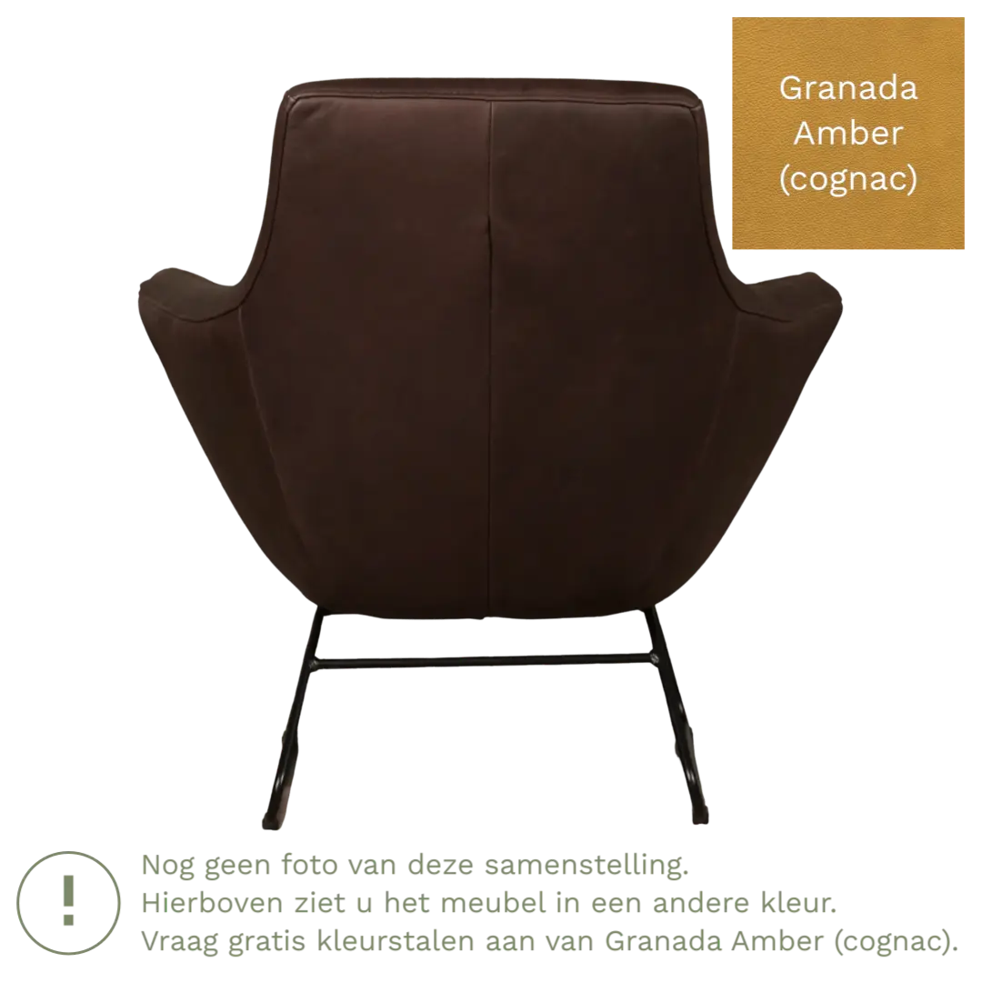afbeelding van Leren fauteuil Fame - Granada Amber (cognac)