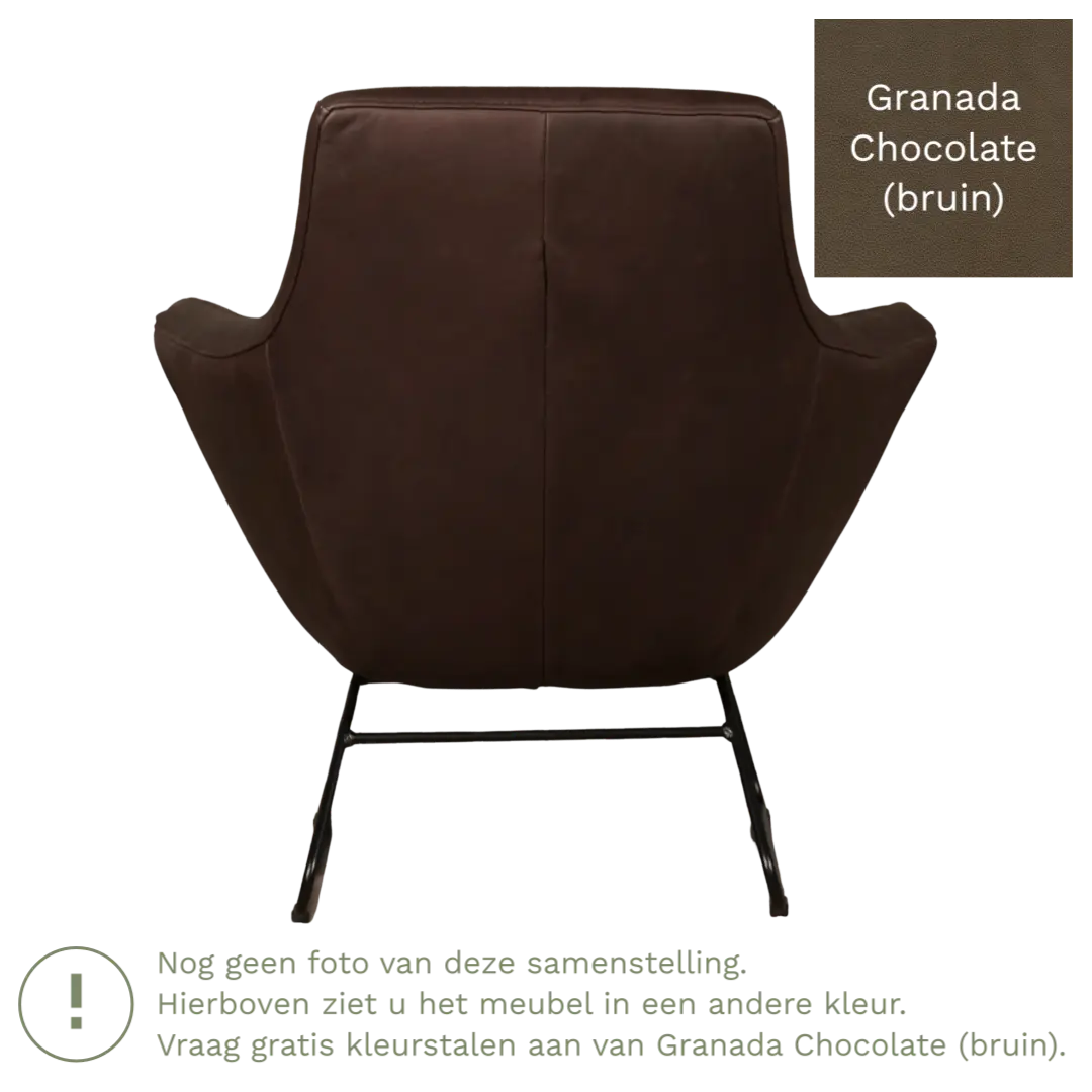 afbeelding van Leren fauteuil Fame - Granada Chocolate (bruin)
