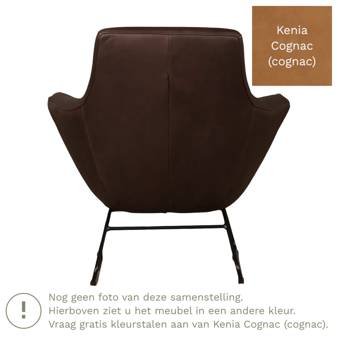 afbeelding van Leren fauteuil Fame - Kenia Cognac (cognac)