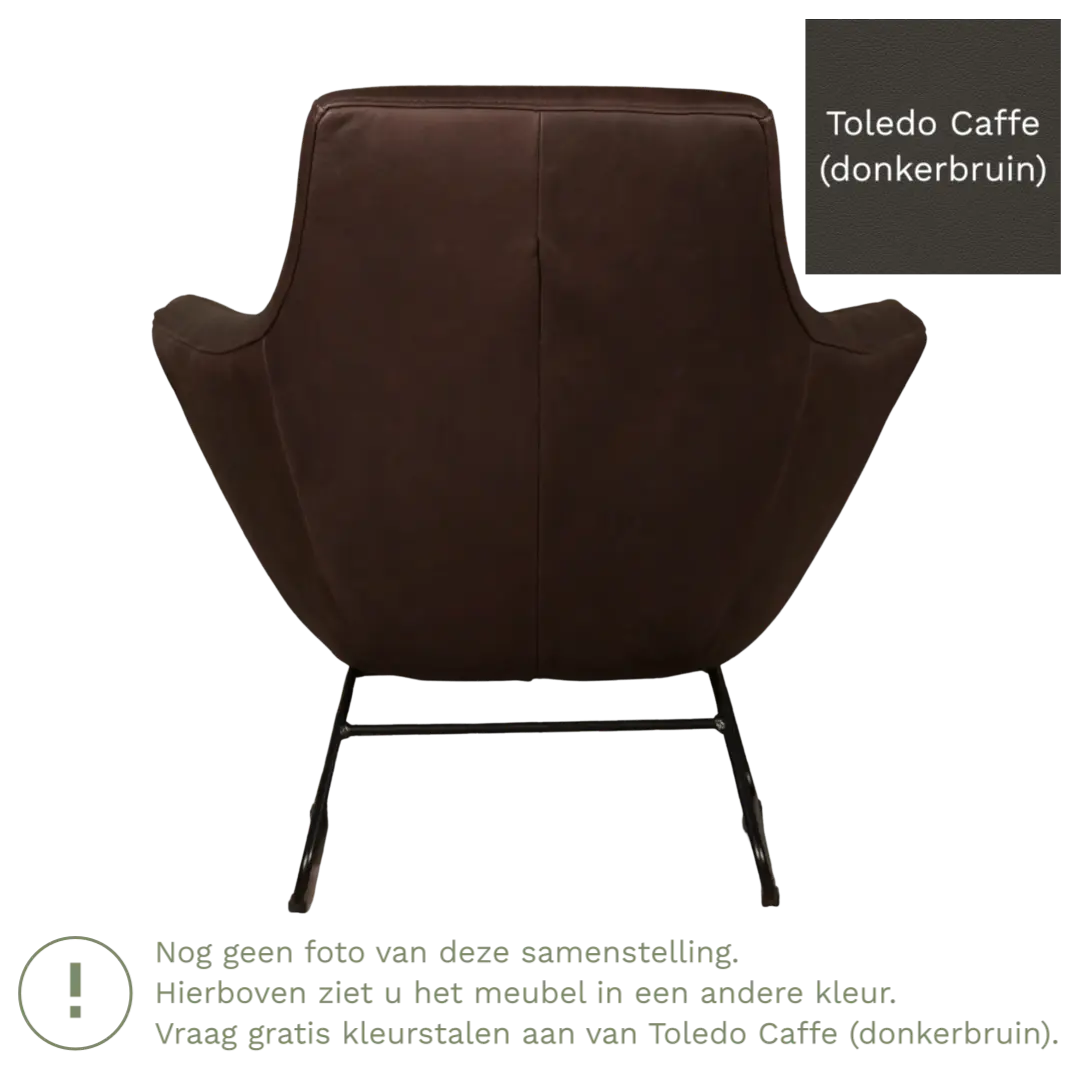 afbeelding van Leren fauteuil Fame - Toledo Caffe (donkerbruin)