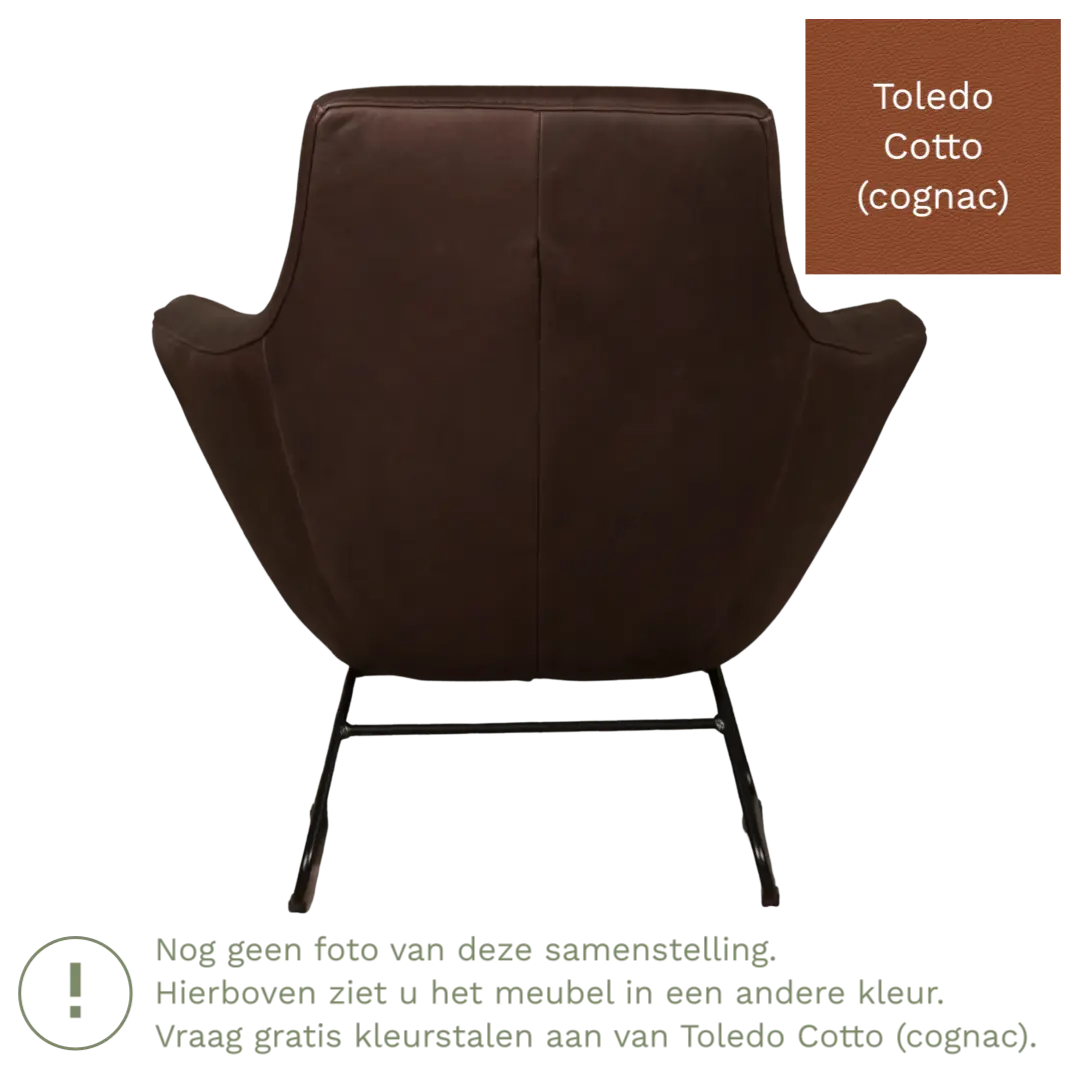 afbeelding van Leren fauteuil Fame - Toledo Cotto (cognac)