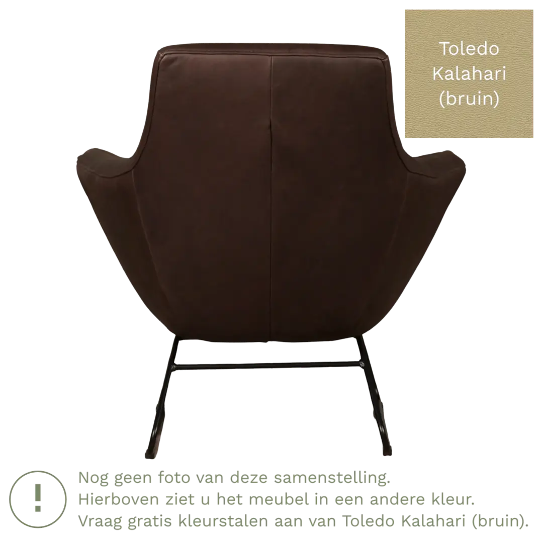 afbeelding van Leren fauteuil Fame - Toledo Kalahari (bruin)