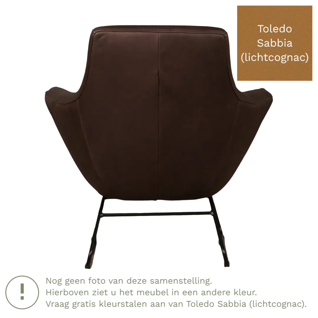 afbeelding van Leren fauteuil Fame - Toledo Sabbia (lichtcognac)