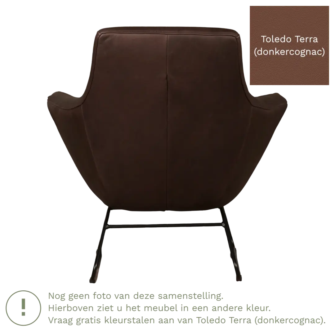 afbeelding van Leren fauteuil Fame - Toledo Terra (donkercognac)