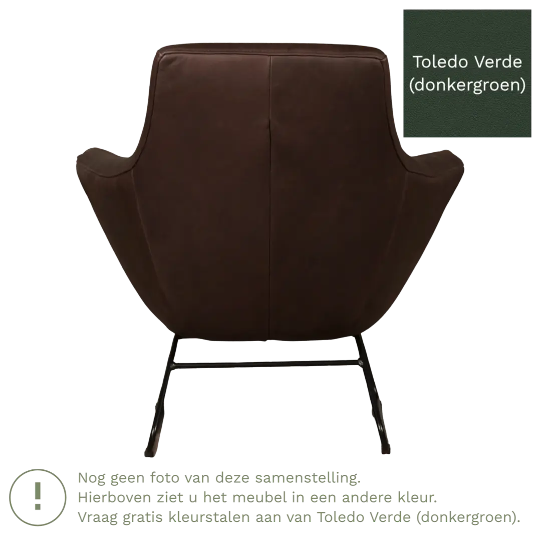 afbeelding van Leren fauteuil Fame - Toledo Verde (donkergroen)