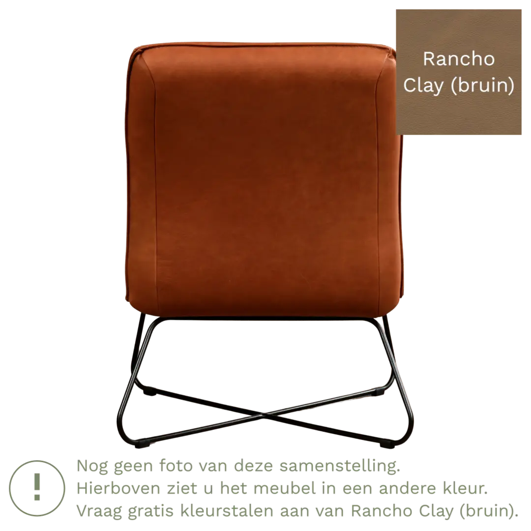 afbeelding van Leren fauteuil Less - Rancho Clay (bruin)