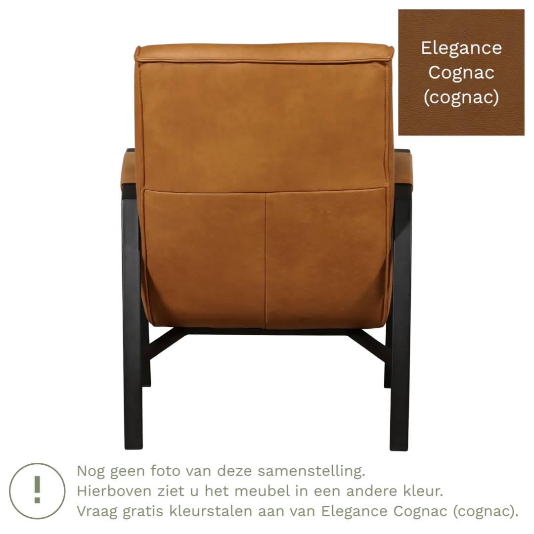 afbeelding van Leren fauteuil Level - Elegance Cognac (cognac)