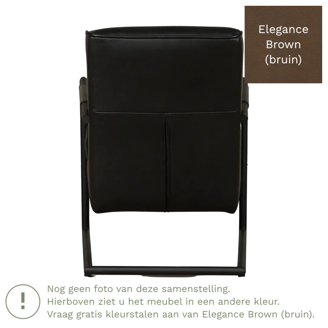 afbeelding van Leren fauteuil Lodge - Elegance Brown (bruin)