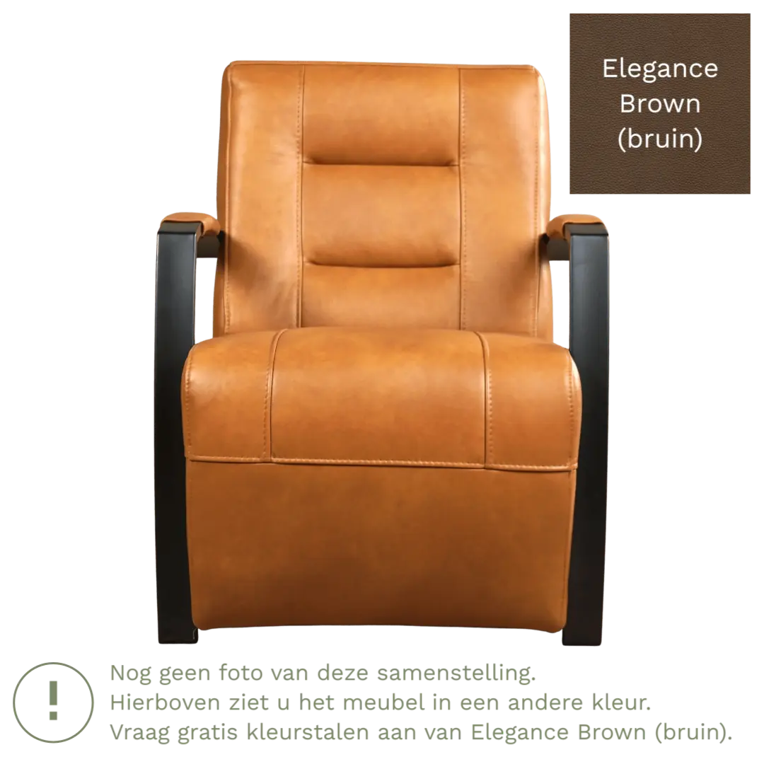 afbeelding van Leren fauteuil Magnificent - Elegance Brown (bruin)